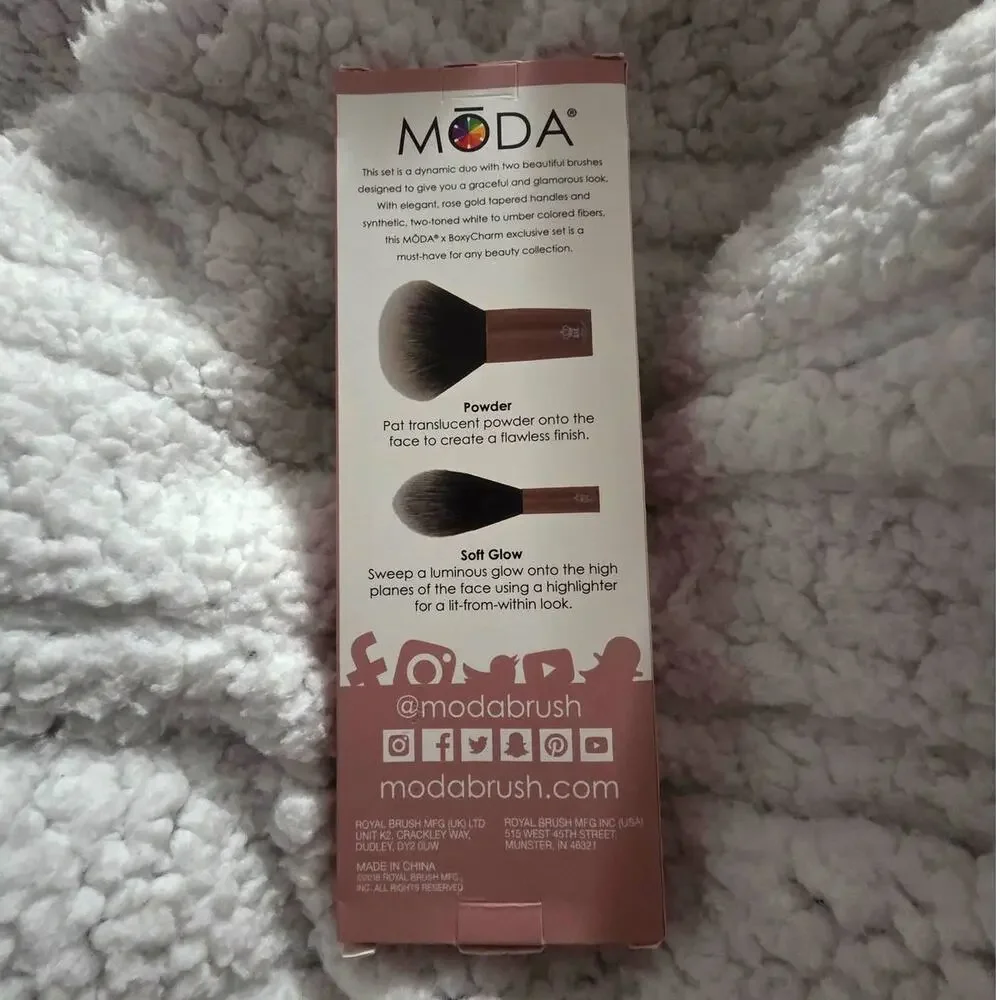 Moda Powder + Soft Glow Brush Set - NEW